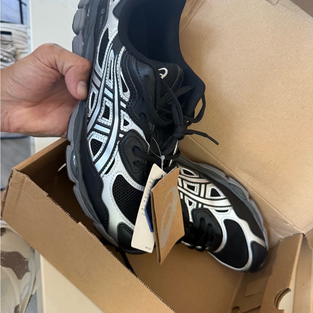 ASICS Dynamic Black and White Sneakers